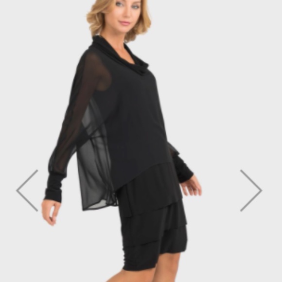 Joseph Ribkoff Black Dress Style 193202 - Picture 1 of 3